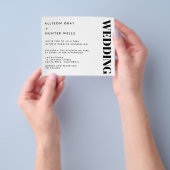 Budget Wedding Invitation Flyer (Hand)