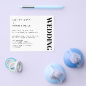 Budget Wedding Invitation Flyer (Enkel)