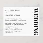 Budget Wedding Invitation Flyer (Voorkant)