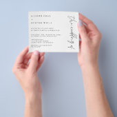 Budget Wedding Invitation Flyer (Hand)