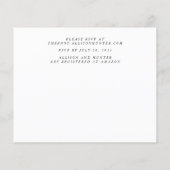 Budget Wedding Invitation Flyer (Achterkant)