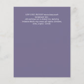 BUDGET WEDDING INVITATIONS Rustige Sunflower CHIC (Achterkant)