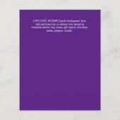 BUDGET WEDDING INVITATIONS Rustige Sunflower CHIC (Achterkant)