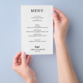 Budget Wedding Menu Flyer (Hand)