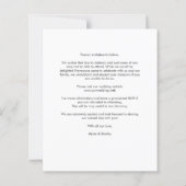 Budget Wedding Modern Script Minimalist Foto  (Achterkant)
