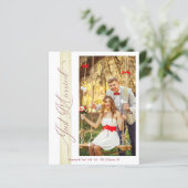 Budget Wedding Net getrouwd Handje Letterd Foto (Staand voorkant)