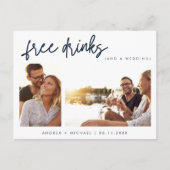 Budget Wedding opslaan Datum Uitnodiging Briefkaart (Voorkant)