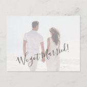 Budget Wedding Photo Elopement Briefkaart (Voorkant)