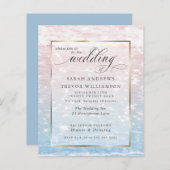Budget Wedding Pink Shimmering Ocean Waters (Voorkant / Achterkant)