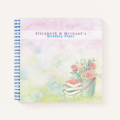 Budget Wedding Planner - Aangepaste Trendy Modern Notitieboek (Voorkant)