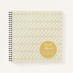 Budget Wedding Planner - Aangepaste Trendy Modern Notitieboek