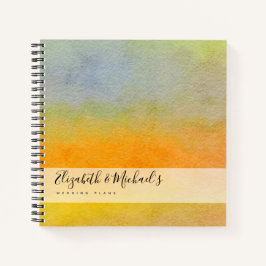 Budget Wedding Planner - Aangepaste Trendy Modern Notitieboek