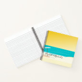 Budget Wedding Planner - Aangepaste Trendy Modern Notitieboek (Binnen)