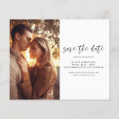 Budget Wedding Save the Date Photo Minimalist Flye Flyer (Achterkant)