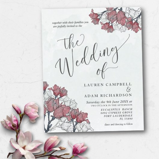 Budget Wedding Waterverf Floral