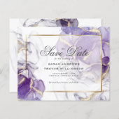Budget Wedding Wild Wisteria Gold Abstract (Voorkant / Achterkant)