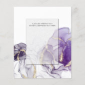 Budget Wedding Wild Wisteria Gold Abstract (Achterkant)