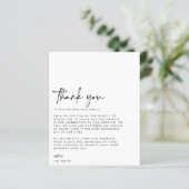 BUDGET Weduwfoto Hartelijk dank (Staand voorkant)