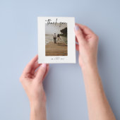 BUDGET Weduwfoto Hartelijk dank Flyer (Hand)