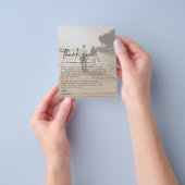 BUDGET Weduwfoto Hartelijk dank Flyer (Hand)