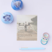 BUDGET Weduwfoto Hartelijk dank Flyer (Enkel)