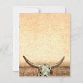 Budget Western Rustiek Land Bull Skull (Achterkant)