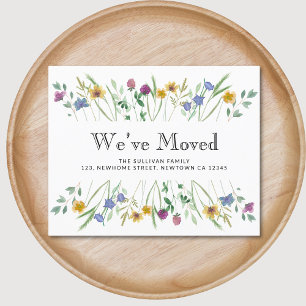 Budget We've Moved Bloemen Verhuisbericht Kaart