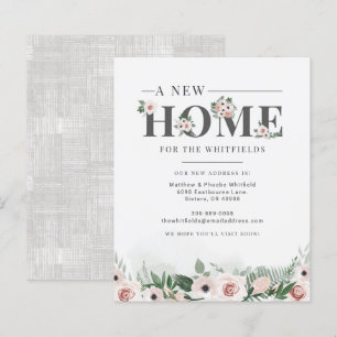 Budget Weve Moved Floral Moving Announge