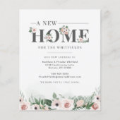 Budget Weve Moved Floral Moving Announge (Voorkant)