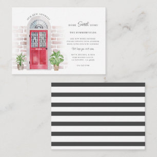 Budget Weve Moved Waterverf Moving Announance Notitiekaartje