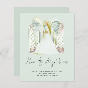 Budget Whimsical Angel Natitivity Holiday Kaart