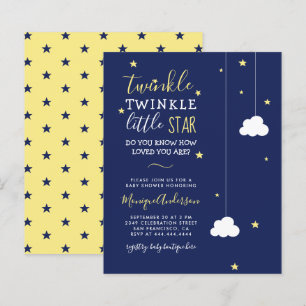 Budget Whimsical Twinkle Little Star Baby shower