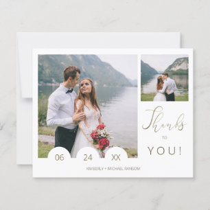 Budget Whimsical Typography Script 2 Photo Wedding