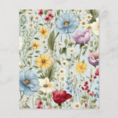 Budget Whimsical Wildflower Meadow Bruiloft (Achterkant)