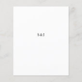 Budget White Boho Floral Menu 2 (Achterkant)