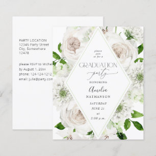 Budget White Floral Gradual Party