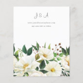 Budget White Floral & Greenery 1 Wedding (Achterkant)