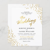 Budget White Gold Glitter Weddenschap (Voorkant / Achterkant)