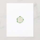 Budget White Hydrangea Rehearsal Dinner Uitnodigin Flyer (Achterkant)