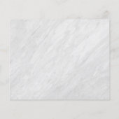 Budget White Marble & Roos Gold Script Baby shower (Achterkant)