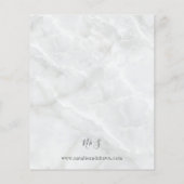 Budget White Marble Wedding (Achterkant)
