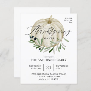 Budget White Pumpkin-Thanksgiving