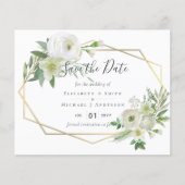 BUDGET White Rose Greenery Gold Wedding (Voorkant)