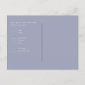 Budget White Roses Dusty Blue Wedding Briefkaart (Achterkant)