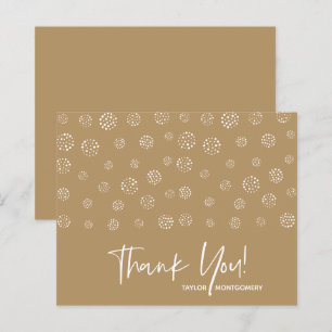 Budget White Script Gold Hartelijk dank