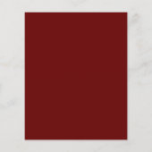 Budget White Text Burgundy Evening Party nodigt ui (Achterkant)