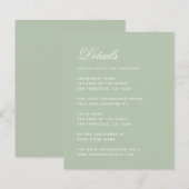 Budget Wijze Bruiloft Details Groene Behuizing Kaa (Voorkant / Achterkant)