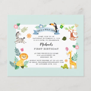 Budget Wild Eén Oerwoud Safari Dier 1e verjaardag