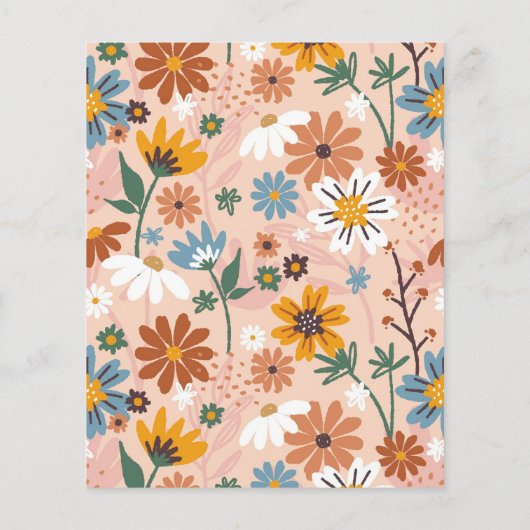 Budget Wild One Retro Boho 1e Verjaardagsfeest (Achterkant)