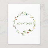 Budget Wildbloem Baby shower (Achterkant)